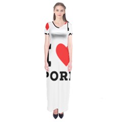 I Love Pork  Short Sleeve Maxi Dress by ilovewhateva