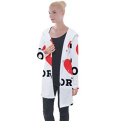 I Love Pork  Longline Hooded Cardigan by ilovewhateva