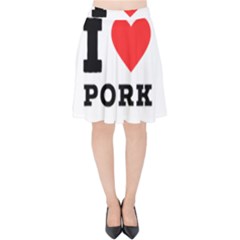 I Love Pork  Velvet High Waist Skirt by ilovewhateva