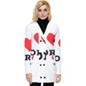 I love pork  Button Up Hooded Coat  View1