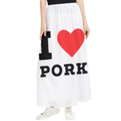 I Love Pork  Maxi Chiffon Skirt by ilovewhateva