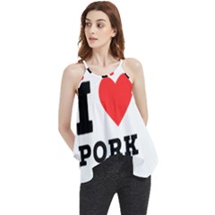 I Love Pork  Flowy Camisole Tank Top by ilovewhateva