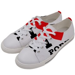 I Love Pork  Men s Low Top Canvas Sneakers by ilovewhateva