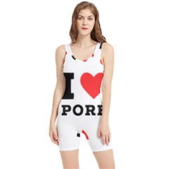 I Love Pork  Women s Wrestling Singlet by ilovewhateva