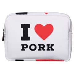 I Love Pork  Make Up Pouch (medium) by ilovewhateva