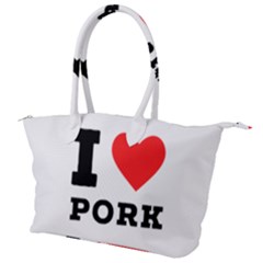 I Love Pork  Canvas Shoulder Bag by ilovewhateva