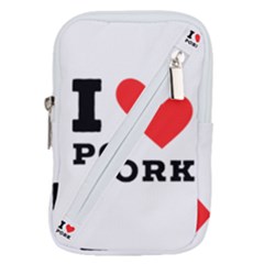 I Love Pork  Belt Pouch Bag (small) by ilovewhateva