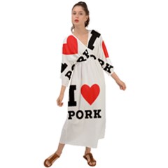 I Love Pork  Grecian Style  Maxi Dress by ilovewhateva