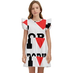 I Love Pork  Kids  Winged Sleeve Dress by ilovewhateva