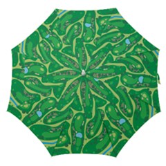 Golf Course Par Golf Course Green Straight Umbrellas by Cowasu