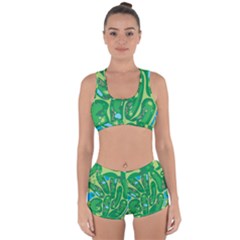 Golf Course Par Golf Course Green Racerback Boyleg Bikini Set by Cowasu