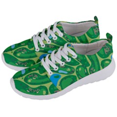 Golf Course Par Golf Course Green Men s Lightweight Sports Shoes by Cowasu