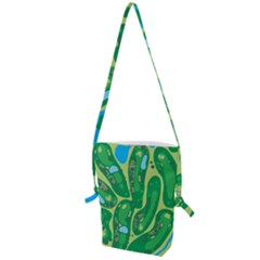 Golf Course Par Golf Course Green Folding Shoulder Bag by Cowasu