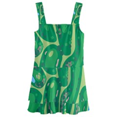 Golf Course Par Golf Course Green Kids  Layered Skirt Swimsuit by Cowasu