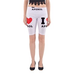 I Love Aperol Yoga Cropped Leggings by ilovewhateva