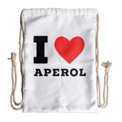 I Love Aperol Drawstring Bag (large) by ilovewhateva