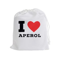 I Love Aperol Drawstring Pouch (xl) by ilovewhateva