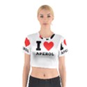 I love aperol Cotton Crop Top View1