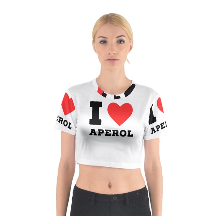 I love aperol Cotton Crop Top