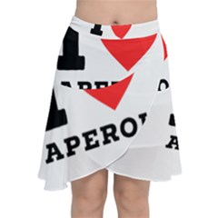 I Love Aperol Chiffon Wrap Front Skirt by ilovewhateva