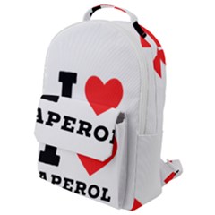 I Love Aperol Flap Pocket Backpack (small) by ilovewhateva