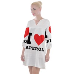 I Love Aperol Open Neck Shift Dress by ilovewhateva