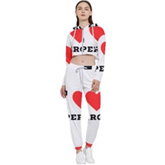 I Love Aperol Cropped Zip Up Lounge Set by ilovewhateva