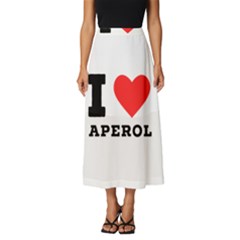 I Love Aperol Classic Midi Chiffon Skirt by ilovewhateva