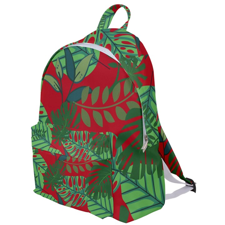 Leaves Leaf Nature Pattern Red Green The Plain Backpack