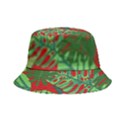 Leaves Leaf Nature Pattern Red Green Bucket Hat View2