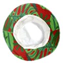 Leaves Leaf Nature Pattern Red Green Bucket Hat View3