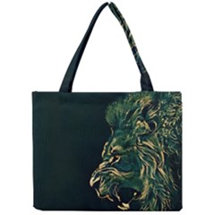 Angry Male Lion Mini Tote Bag by Cowasu