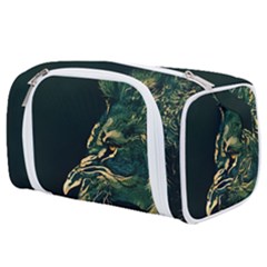 Angry Male Lion Toiletries Pouch by Cowasu