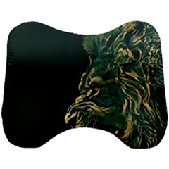 Angry Male Lion Head Support Cushion