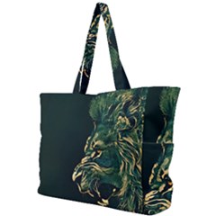 Angry Male Lion Simple Shoulder Bag