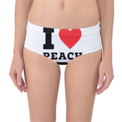 I Love Peach Tea Mid-waist Bikini Bottoms by ilovewhateva