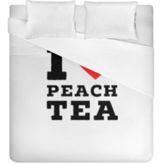 I Love Peach Tea Duvet Cover Double Side (king Size) by ilovewhateva