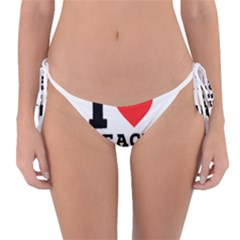 I Love Peach Tea Reversible Bikini Bottoms by ilovewhateva