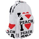 I love peach tea Rounded Multi Pocket Backpack View2