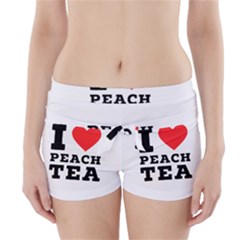 I Love Peach Tea Boyleg Bikini Wrap Bottoms by ilovewhateva