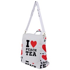 I Love Peach Tea Crossbody Backpack by ilovewhateva