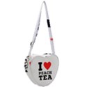 I love peach tea Heart Shoulder Bag View2