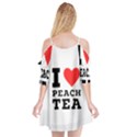 I love peach tea Cutout Spaghetti Strap Chiffon Dress View2