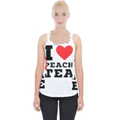 I Love Peach Tea Piece Up Tank Top by ilovewhateva