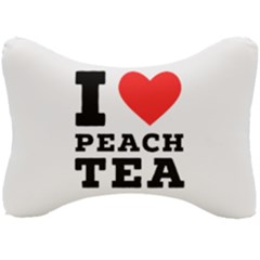 I Love Peach Tea Seat Head Rest Cushion by ilovewhateva