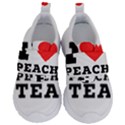 I love peach tea Kids  Velcro No Lace Shoes View1