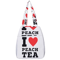 I Love Peach Tea Center Zip Backpack by ilovewhateva