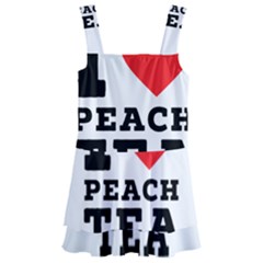 I Love Peach Tea Kids  Layered Skirt Swimsuit by ilovewhateva