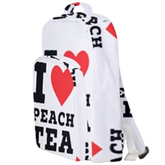 I Love Peach Tea Double Compartment Backpack by ilovewhateva