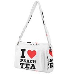 I Love Peach Tea Front Pocket Crossbody Bag by ilovewhateva